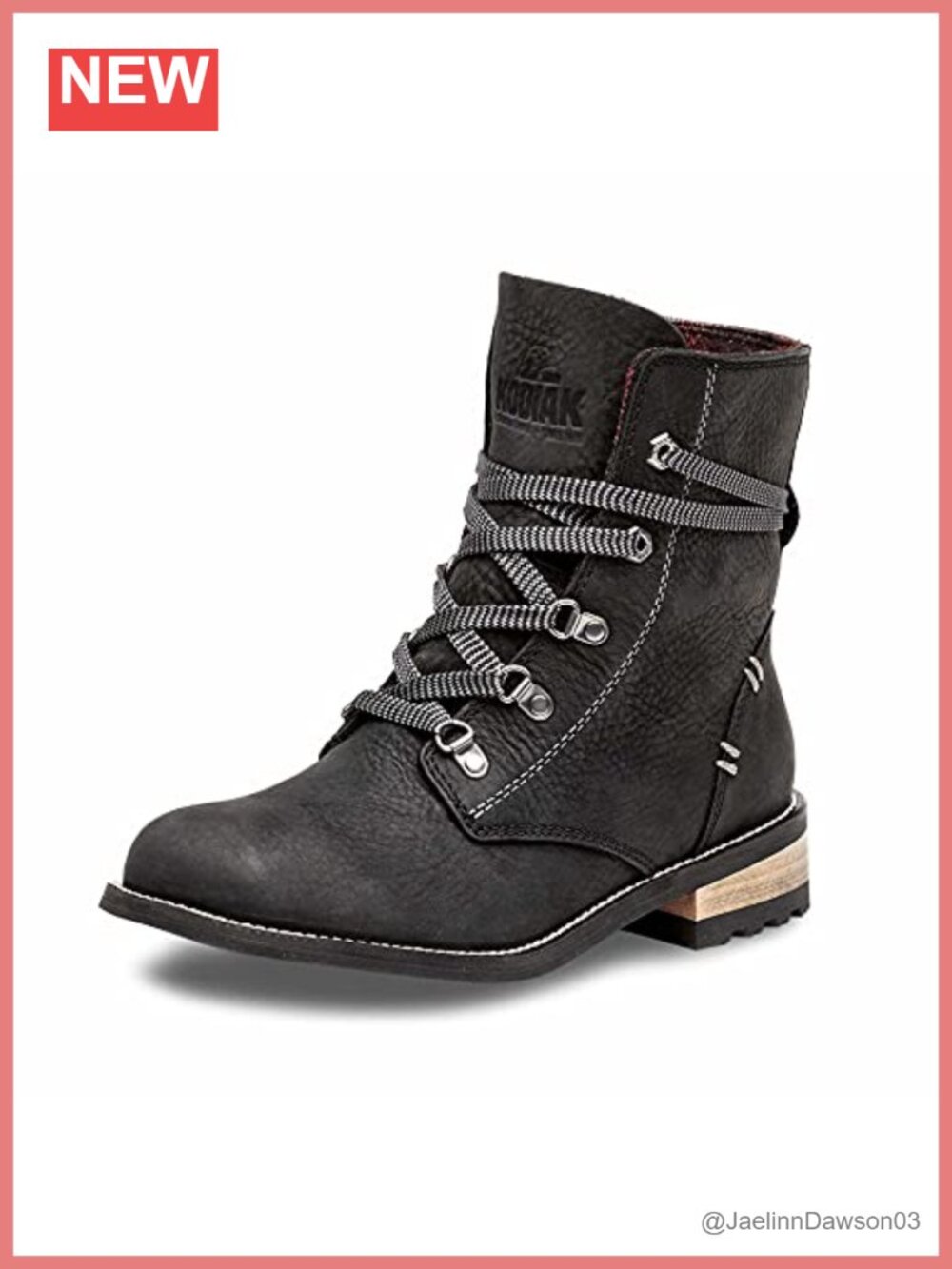 Kodiak Waterproof Leather Plaid Ankle Bootie